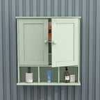 TaoHFE Green Medicine Cabinet,Bathroom Wall Cabinet with 2 Door - Image 5
