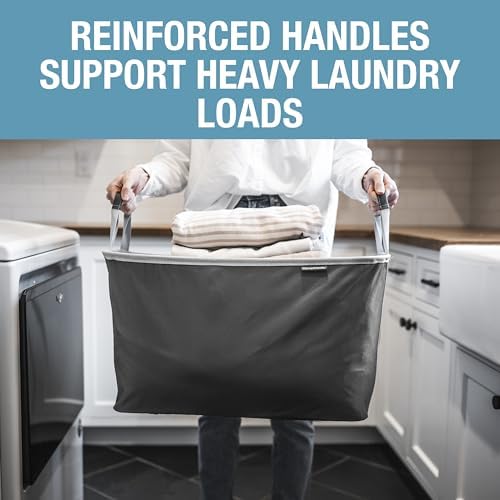 Collapsible Laundry Basket - Midnight Black/Shadow Gray (2PK) - Image 4
