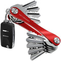 KeySmart Original Key Holder - Compact Key Organizer for Key Chain, Minimalist Clutter-Free EDC Keychains Key Ring, Red, 14 Keys by KeySmart