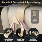4-Pack Car Headrest Hooks Holds 55lbs Seat Storage Organizer for Bags - Image 5