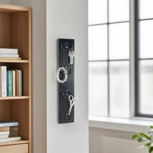 Yohsnor Vertical Key Holder for Wall,Space-Saving Hook Rack for Key,Wallet - Image 4