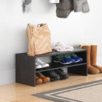 Whitmor Stackable 2-Tier Shoe Shelf, 31 inch, Espresso by Whitmor