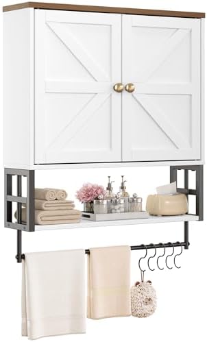 Wall Mounted Bathroom Storage Large Farmhouse Medicine Cabinet by FUNHUKSON