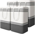 4 Pack Large Laundry Baskets, Laundry Hampers, Freestanding Waterproof Collapsible Clothes Bag with Extended & Reinforced Handles - Clothes Basket for Dorm, Bathroom, Home (88L) by EpicTotes
