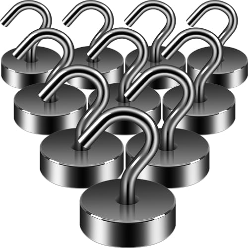 Neosmuk Magnetic Hooks Steel Tube Design for Cruise,40lb+ Gunmetal,10 Pack by Neosmuk