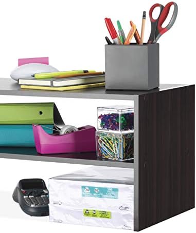 Whitmor Wood Stackable 2-Shelf Shoe Rack, 24 INCH, Espresso - Image 6