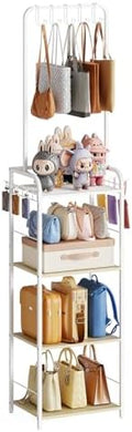 Tall Purse Organizer Stand, Slim Freestanding Handbag Rack for Closet by Hayexiha