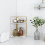 Dorhors Corner Bathroom Counter Organizer,Vanity Countertop Storage Shelf - Image 2