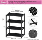 Autonomier 4 Tier Extra Small Shoe Rack (16.3" Wide), Space Saver Shelf | Kids Toddler Adult Shoe Storage Organizer, Narrow Stackable Shoe Organization Shelves, for Closet Floor Entryway Bedroom - Image 3