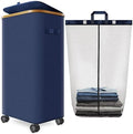Laundry Basket with Wheels, 110L Large Rolling Laundry Hamper for Dorm by Fzzcvo