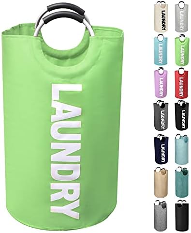 Large Laundry Basket, Laundry Hamper Bag with Handles, 115L Green by SweetMemoLiving