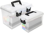 Sheffield Ammo Box Made in USA, Stackable Lockable Ammo Storage Box, Frost by Sheffield