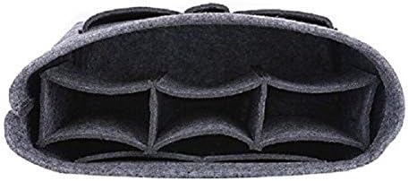 ZTUJO Purse Organizer Insert, Felt Bag Organizer For Handbag Purse Organizer,13 Colors, 6 Size (Large,Grey) - Image 5