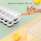 DOQAUS Ice Cube Tray with Lid and Bin,4 Pack Ice Cube Trays for Freezer - Image 5