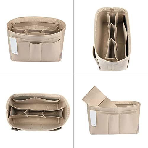 ZTUJO Purse Organizer Insert, Felt Bag Organizer For Handbag Purse Organizer,13 Colors, 6 Size (X-Large, Silky Beige) - Image 3