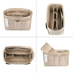 ZTUJO Purse Organizer Insert, Felt Bag Organizer For Handbag Purse Organizer,13 Colors, 6 Size (Large, Silky Beige) - Image 3