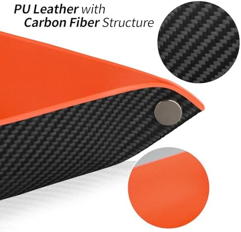 Valet Tray Organizer with Carbon Fiber Style Texture - Image 6