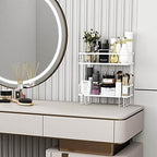 Godboat 2-Tier Over Toilet Storage Shelf, Wall-Mount with 2 Hook/Paper Rack - Image 6
