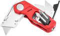 NEIKO 00678A 4-In-1 Folding Utility Knife Box Cutter Knives & Wire Stripper, Tool Hex Bit Holder Utility Work Knife & Bit Storage, Carpet Knife, Heavy Duty Box Cutter, Great work knife for men & women by NeikoTools