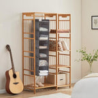 YOUDENOVA Hanging Closet Organizer, Closet Organizers and Storage, Grey | 6-Shelf Hanging Clothes Organizer with Waterproof Oxford Fabric, Ideal for Dorm Room Essentials, Clothes & Shoes - Image 2