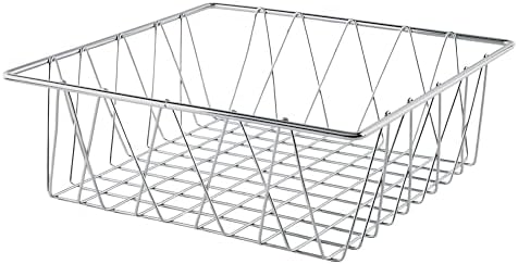 G.E.T. 12" Silver Square Metal Wire Basket for Pantry, Storage and More - Image 2