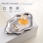 CCINPPY Ceramic Cloud Jewelry Tray Trinket Dish Key Bowl Nightstand Decor - Image 5