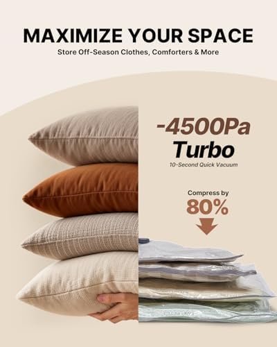 VINTAR 12 Pack Vacuum Seal Bags for Clothing Travel with Cordless Pump - Image 4