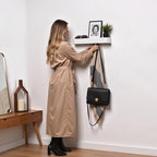xympo Modern Wall-Mounted Coat Rack with Shelf – Heavy-Duty Steel, 5 Sturdy Hooks, Powder-Coated Finish, Space-Saving Entryway Organizer with Mounting Hardware – Sleek & Minimalist Design (White) - Image 6