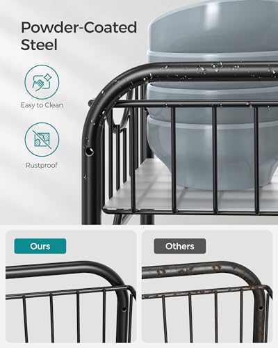 SONGMICS 2-Tier Pull Out Cabinet Organizers, Under Sink Organizer, Bathroom - Image 6