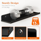 Lifewit Acrylic Floating Shelves for Wall 14" Black, 10 Pack - Image 3