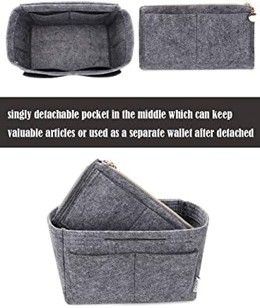 LEXSION Felt Purse Organizer Insert, Tote Bag Shaper Dividers with 5 Sizes - Image 2