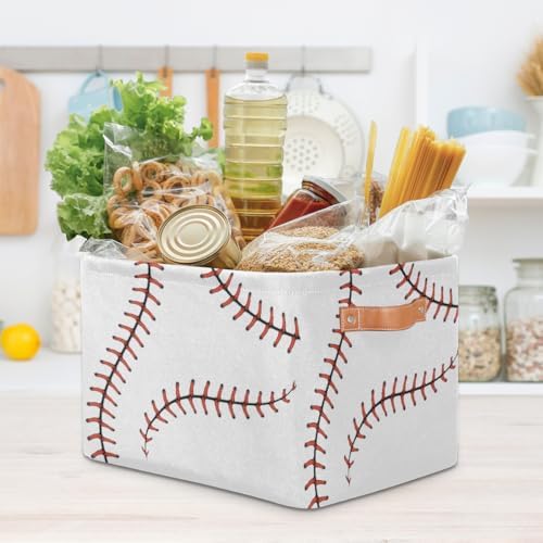 Sports Ball Storage Basket Toy Storage Bins Collapsible Cube Organizer - Image 7