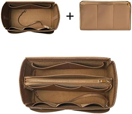 ZTUJO Purse Organizer Insert, Felt Bag Organizer with Metal Zipper, Handbag & Tote Shaper, For Speedy Neverfull Tote, 7 Sizes - Image 5