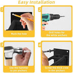 6 Pack Garage Hooks Heavy Duty Steel Garage Storage Hooks Two-Tire Wall Hooks for Organizing Tools Ladders Tires Bikes Garden - Image 6