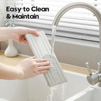 3 Pack Diatomite Stone Sink Tray, Water Absorbing Mat for Kitchen & Bathroom Counter, Quick Dry Soap Dish Makeup Vanity Caddy,Sponge Holder Organizer, Beige - 2pcs of 4.5"x 3.5" and 1pc of 9"x 3.5" - Image 6