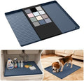 URMONA Waterproof Silicone Under Sink Mat 22'' x 19'' Shelf Liner for Kitchen and Bathroom, Cabinet and Counter Protector, Storage and Organizers, Litter Mat, Pet Cat Puppy Essentials(Dark Grey) by URMONA