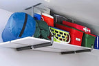 Overhead Garage Storage Hooks, Heavy Duty Ceiling Mount Rack, 4 Pack Black - Image 6