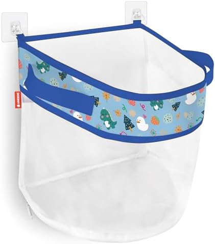 UNEEDE Dino Print Bath Storage,4.15 Gallons Bathtub Storage Organizer by UNEEDE
