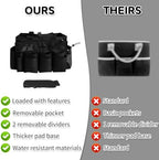 Boczif Cleaning Caddy Bag Wearable,Cleaning Caddy Supplies Organizer（Black） - Image 5