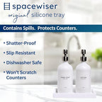 Spacewiser Countertop & Vanity Silicone Tray – 2 PC Small 7.7" Soap Tray - Image 2