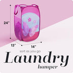 Handy Laundry Collapsible Mesh Pop Up Hamper (Butterfly) - Image 2