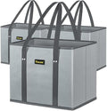 BALEINE 3PK Reusable Grocery Bags, Heavy Duty Shopping Tote Bag by BALEINE