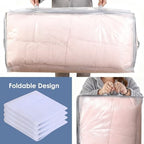 Under Bed Storage Containers 4 Pack 90L Mesh Clear for Blankets Clothes | Waterproof Clear Mesh Fabric, Sturdy Handles, Zippered Closure, for Blankets Clothing Sweaters Pillows Linens and Sheets - Image 4