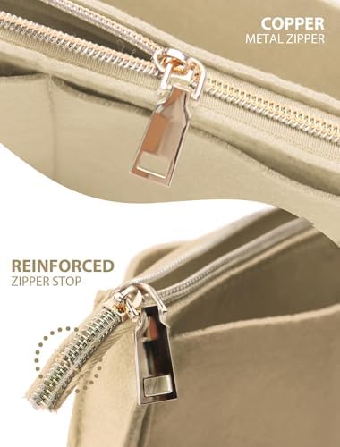 OMYSTYLE Purse Organizer Insert, Felt Tote Bag Organizer Insert with 5 Sizes, Handbag Dividers for Inside Purse, Compatible with Longchamp, Neverful, Speedy and More - Image 3