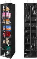 Libeder Hanging Closet Organizer, 8-Shelf Wardrobe Clothes Storage Organizer with Zipper,Hanging Shelves for Sweater,Shoes,Purse,Hats,Black by Libeder