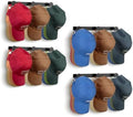 KIMBORA 4 Packs Hat Rack for Wall, Hat Organizer for Baseball Caps Holds 36 Hats, 3 Mounting Options Hat Hook Hanger, Strong Baseball Hat Holder Storage, Cap Display for Door, Room, Closet (Black) by KIMBORA
