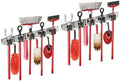 2 Packs 5 Racks and 4 Hooks Mop and Broom Holder Wall Mount by Zenitize