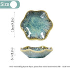 Ceramic Jewelry Dish,Leaf Jewelry Tray Key Tray,Jewelry Holder,Small Ring Dish Holder Jewelry Plate Trinket Dish Catchall Tray Nightstand Decor For Entryway Table Green Room Decor（Crystal Green） - Image 5