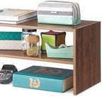 Whitmor Wood Stackable 2-Shelf Shoe Rack, Walnut, 31 inches，2 Pack - Image 5