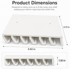 Slide-In Lid Organizer for Food Storage Containers, Holds 6 Lids - Image 2